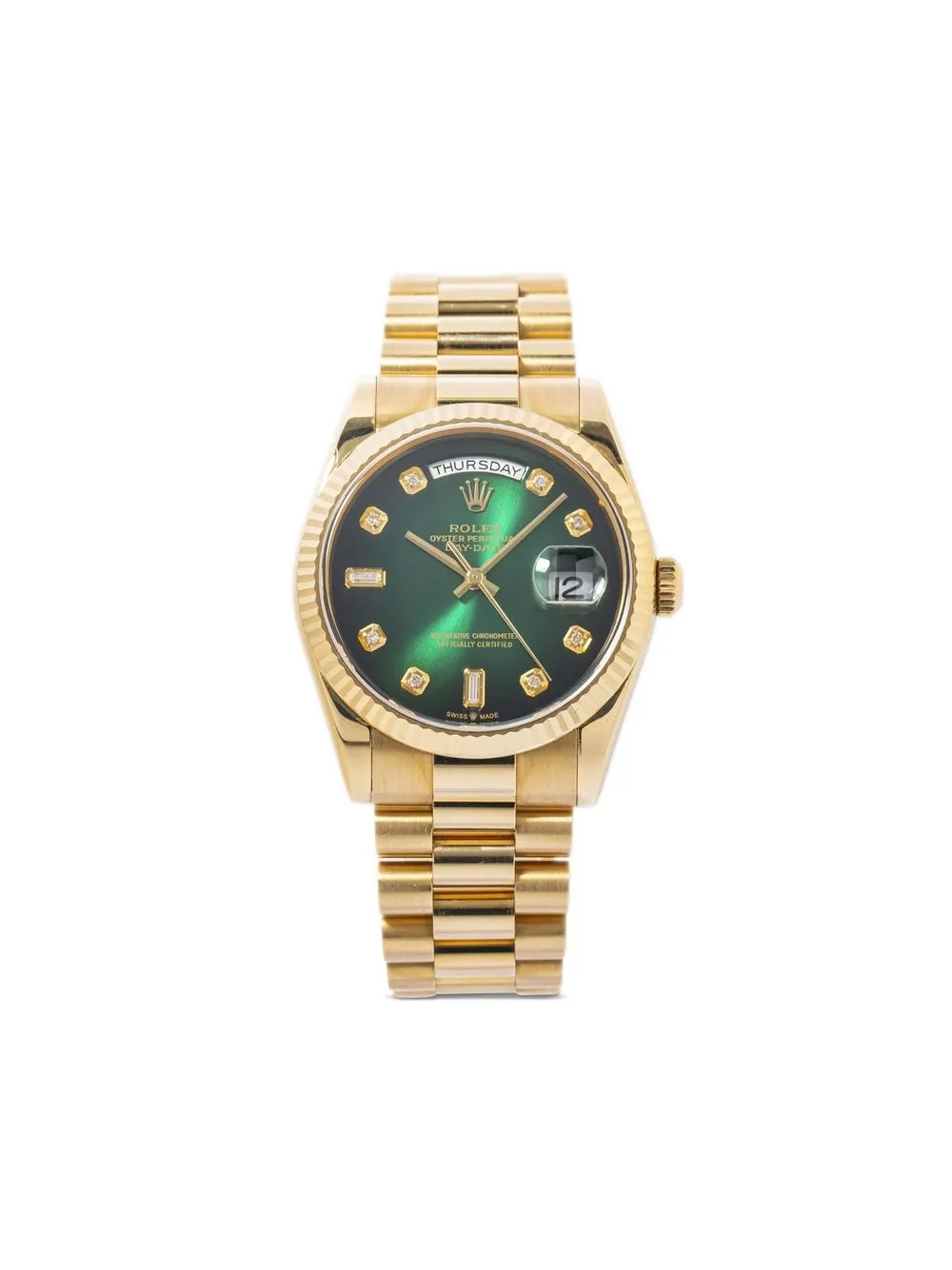 

Rolex pre-owned Day-Date 36mm - GREEN