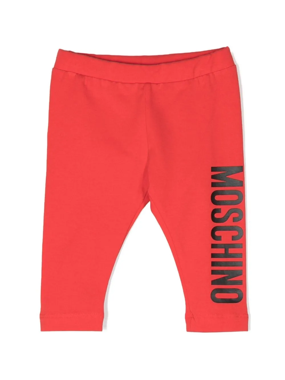 

Moschino Kids logo print detail leggings - Red
