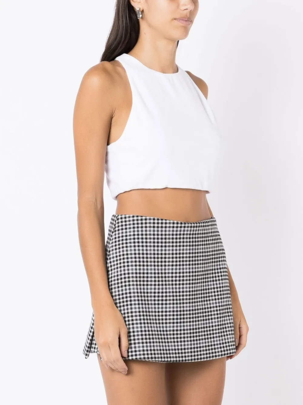 Andrea Bogosian Dama I Cropped Top In White