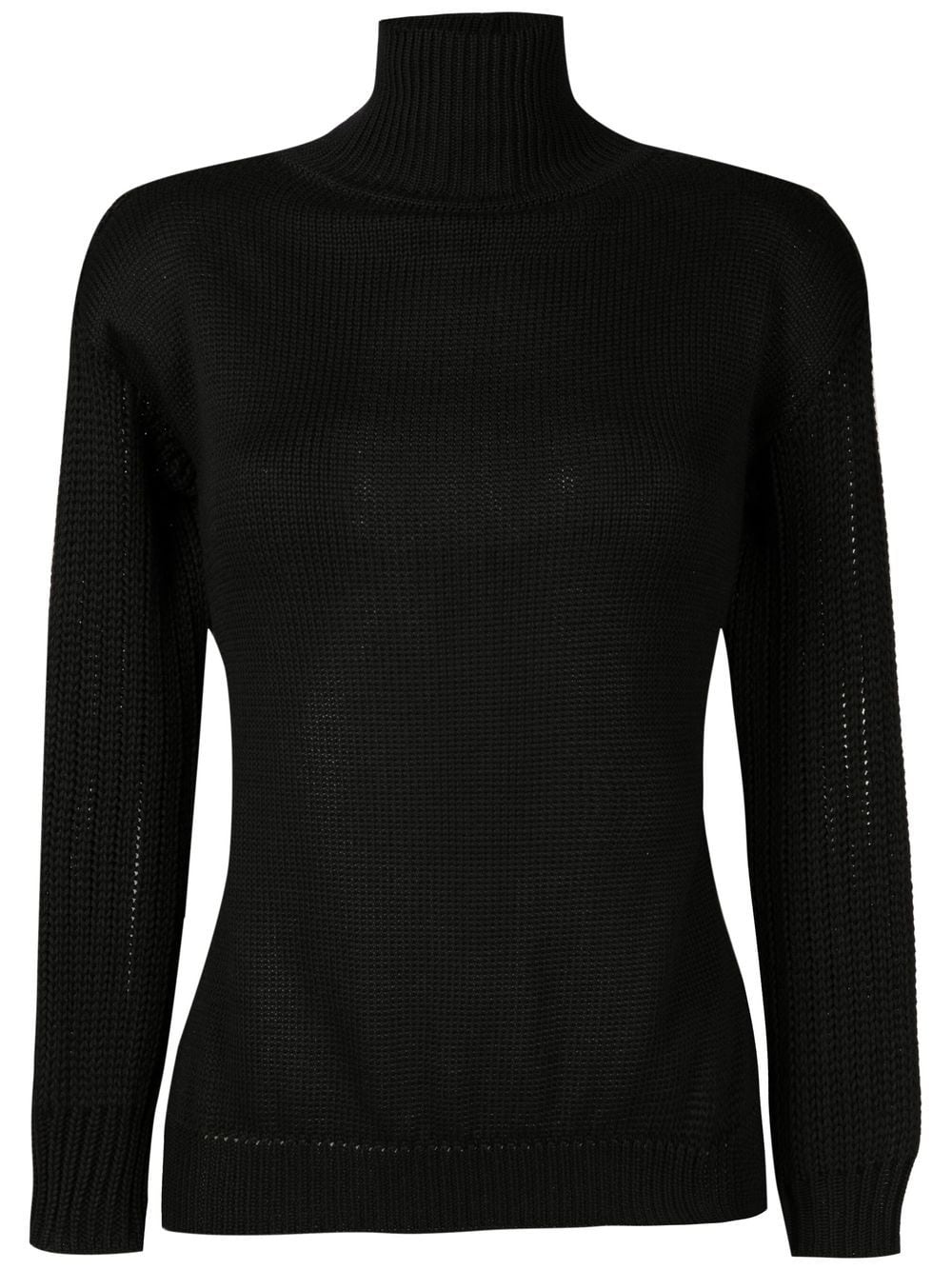 Andrea Bogosian Daily Open-back Knitted Top In Black