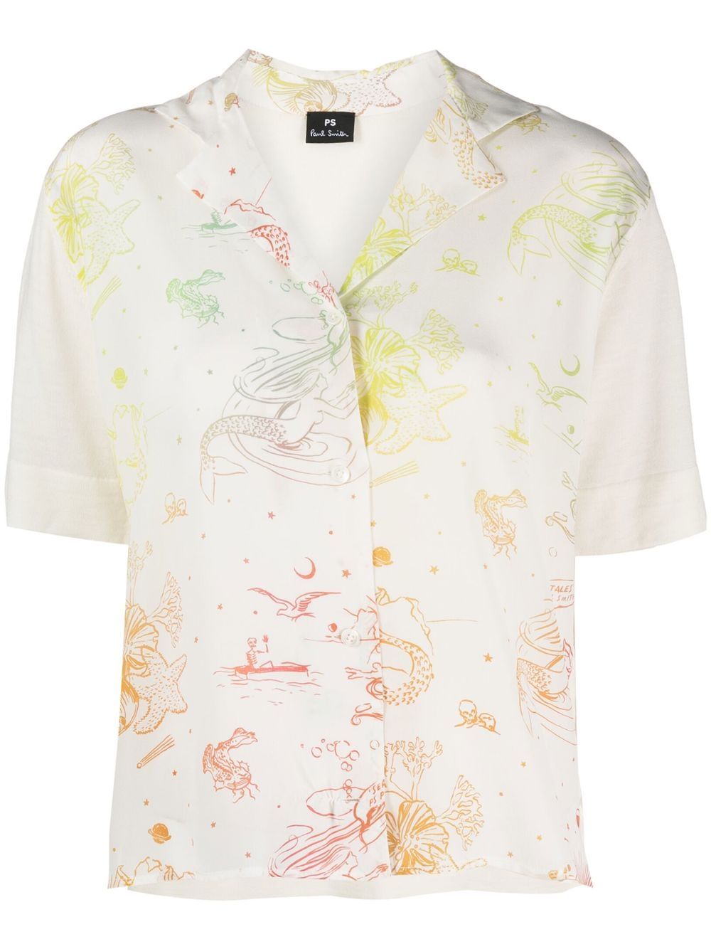 

PS Paul Smith all-over graphic-print shirt - White