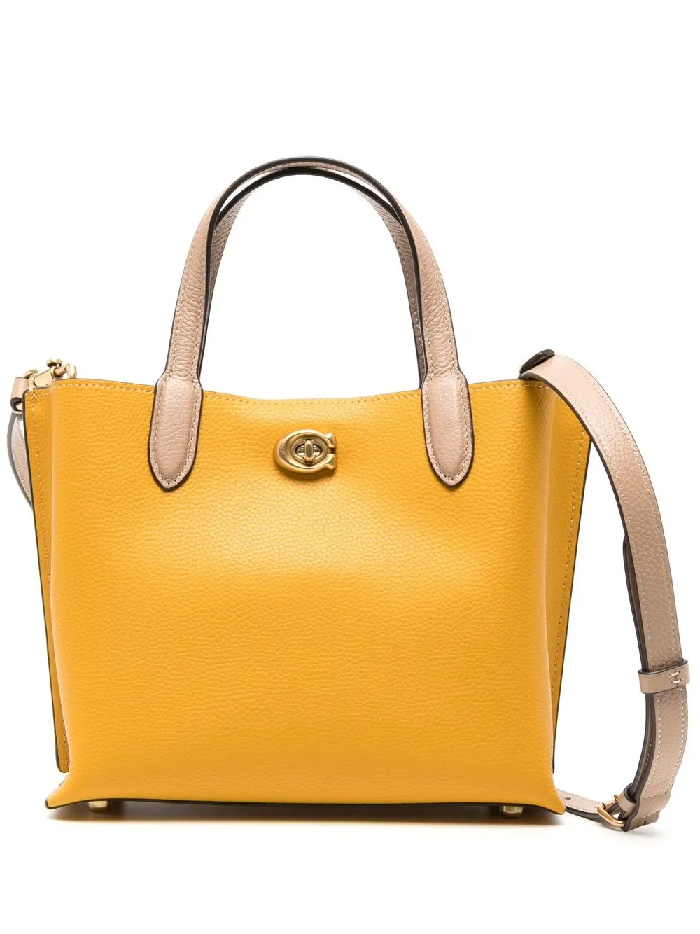 

Coach Willow leather tote bag - Yellow