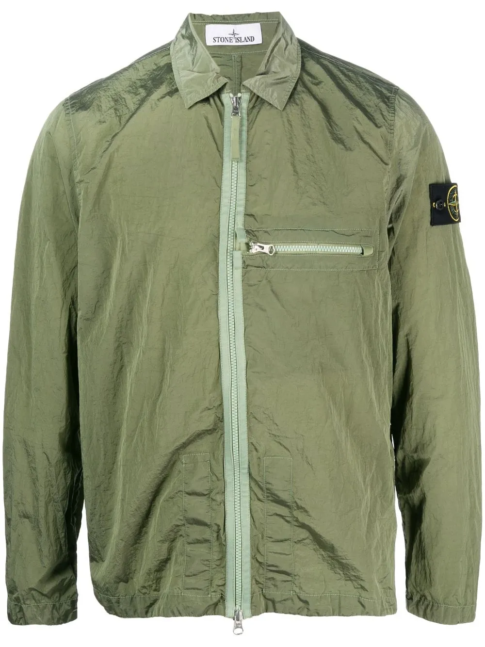 

Stone Island zip-up lightweight jacket - Green