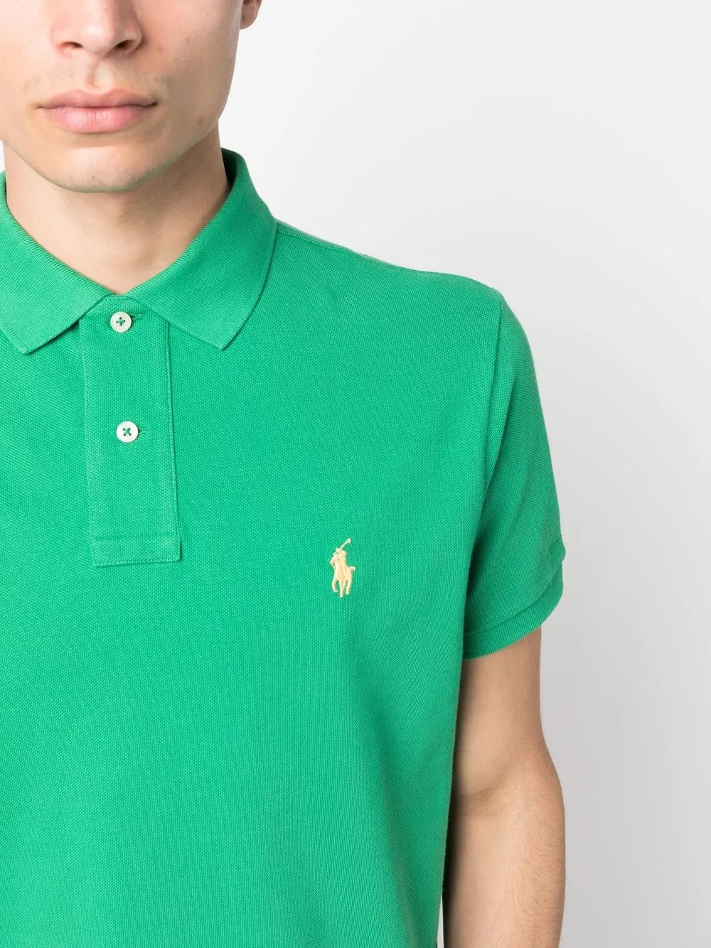 Shop Polo Ralph Lauren Classic Polo Shirt In Grün