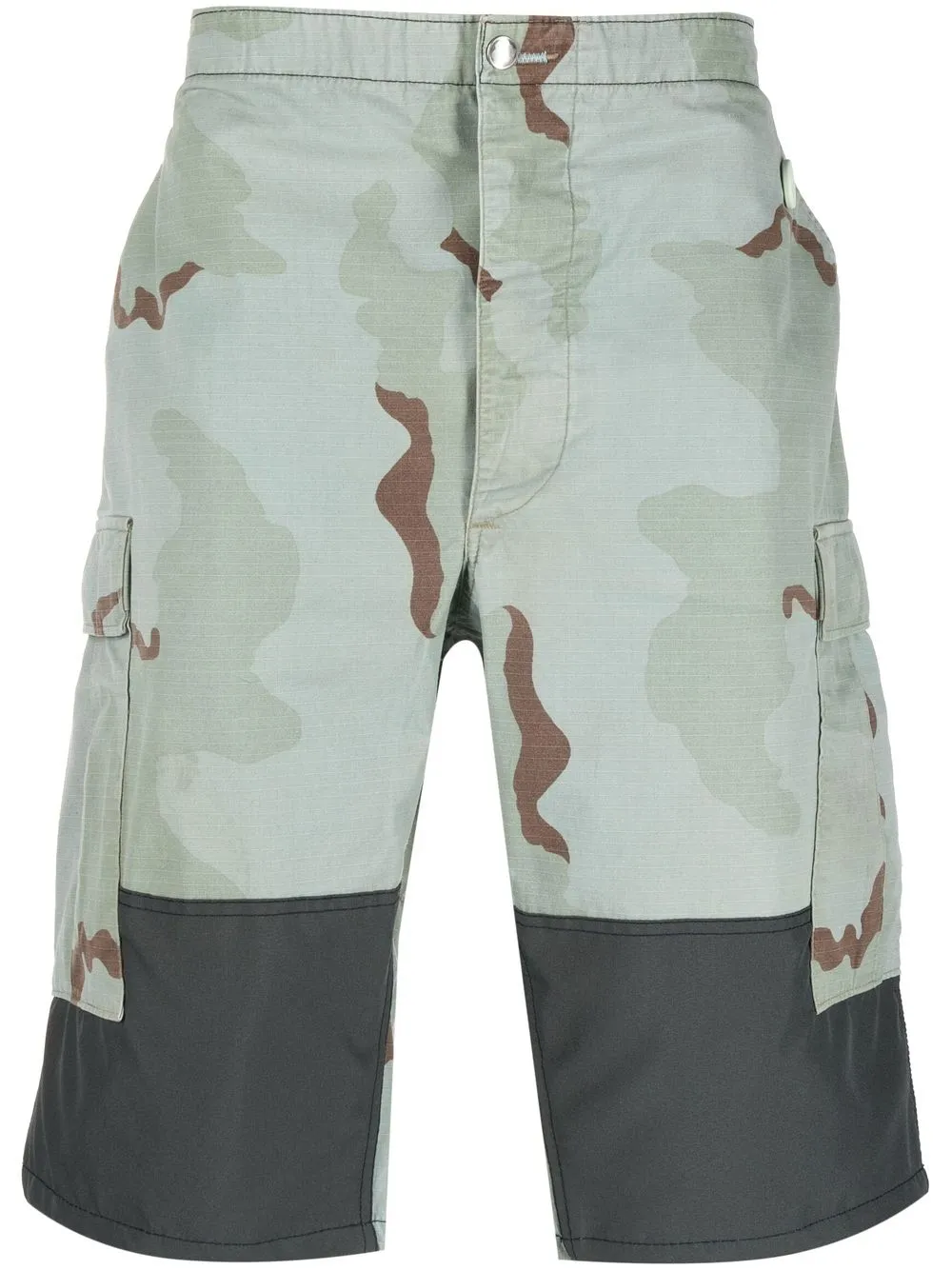 

OAMC camouflage-pattern cargo shorts - Blue