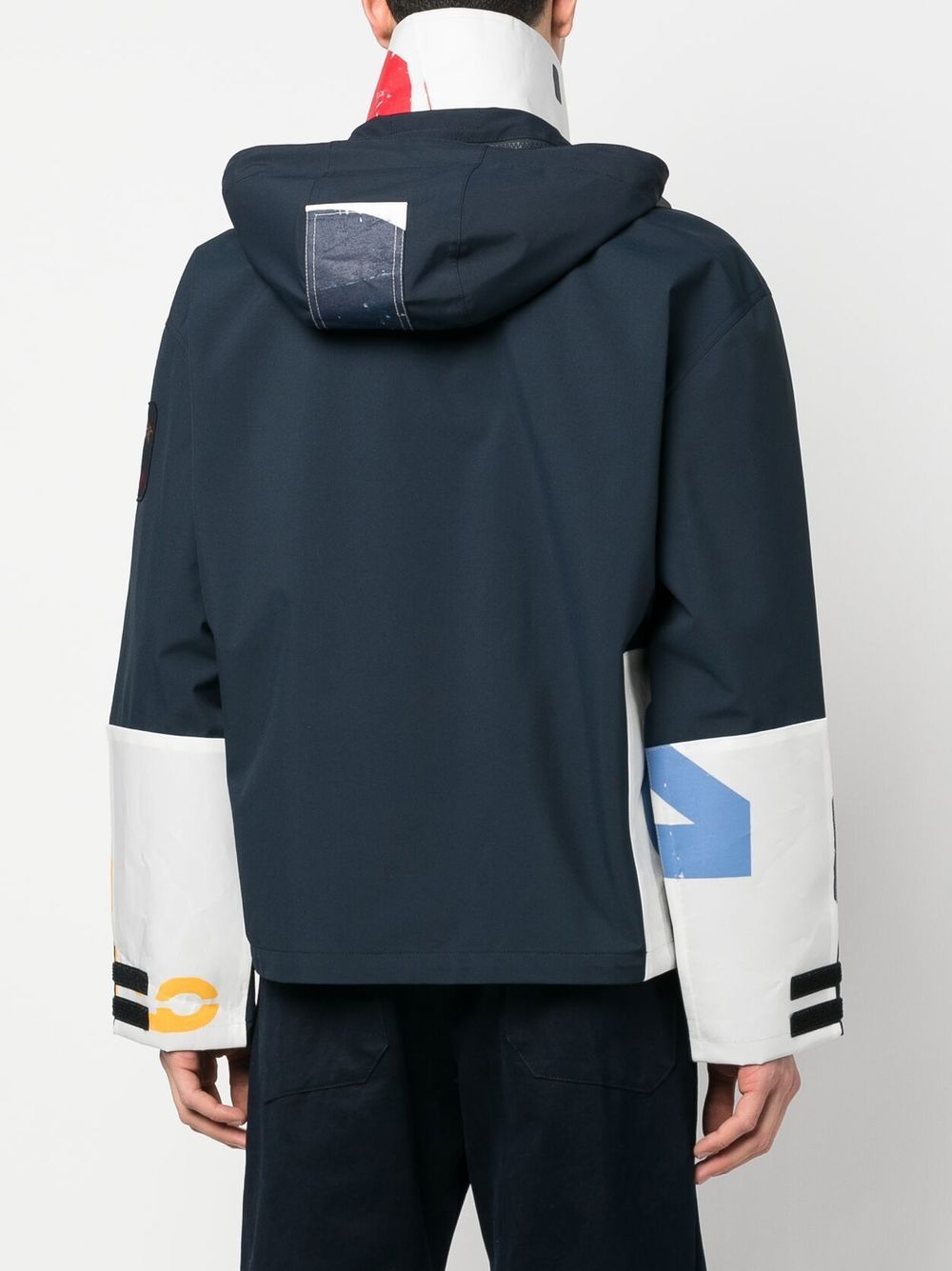 Shop Paul & Shark Sail The City Save The Sea Patchwork Jacket In Blue