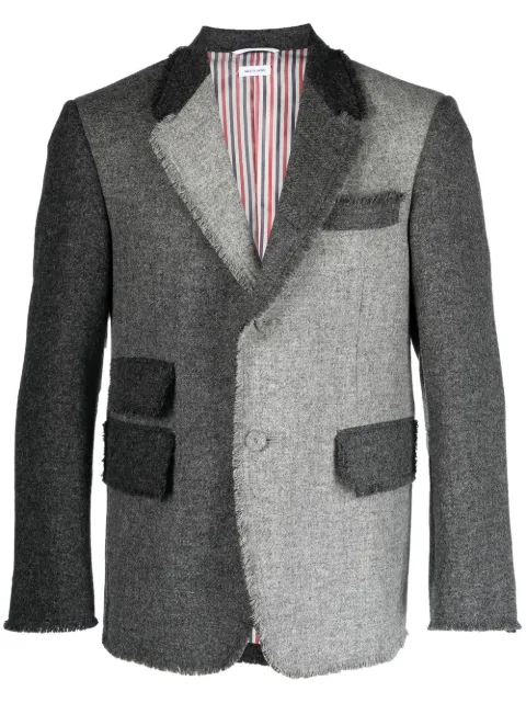 Thom Browne panelled single-breasted suit jacket
