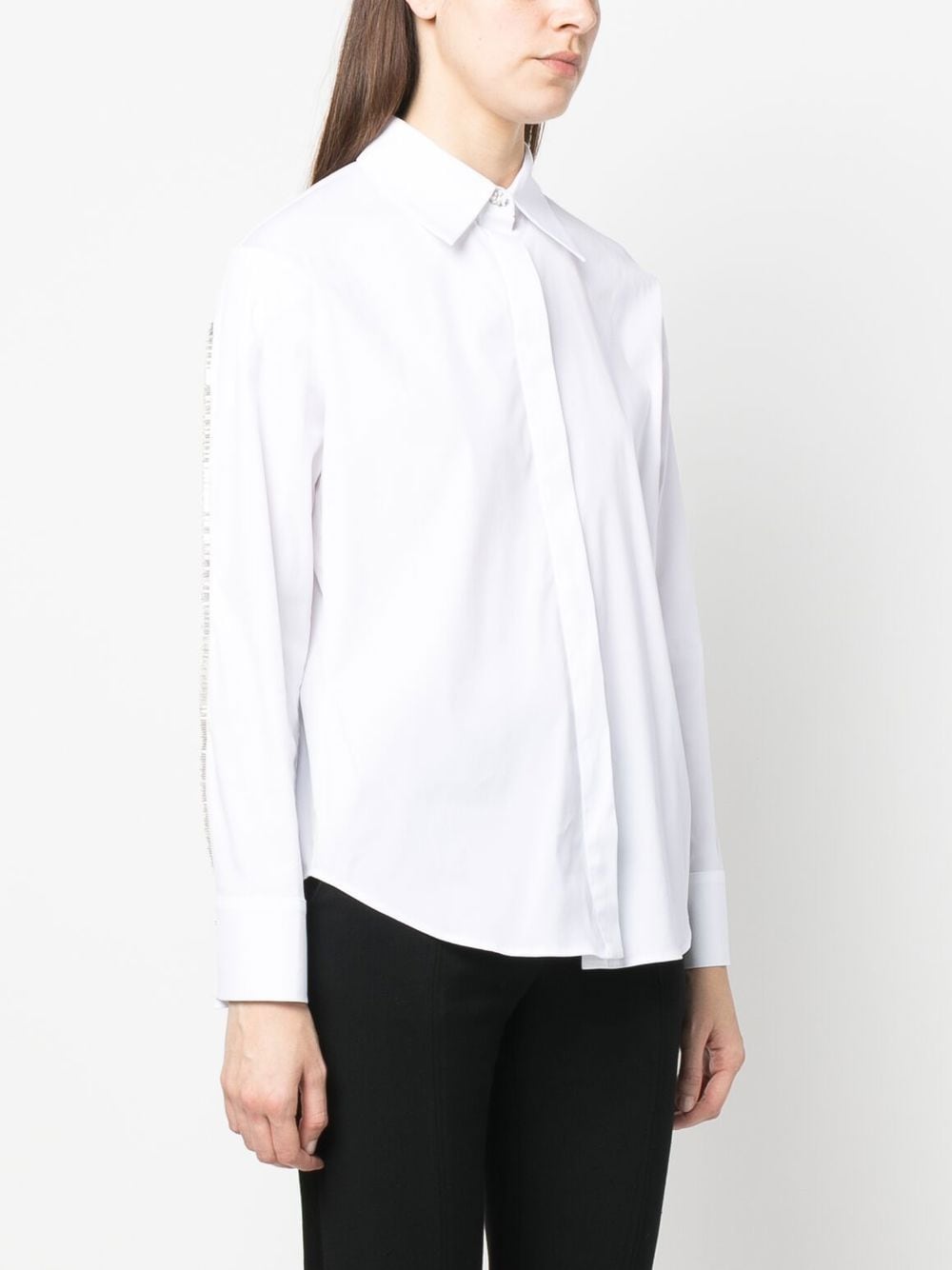 Shop Genny Long Sleeves Shirt In White