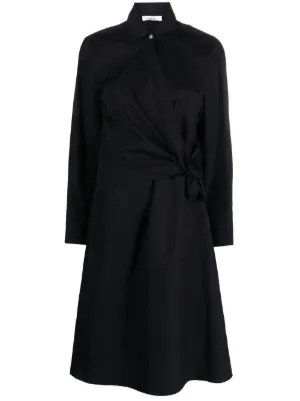HENRIK VIBSKOV ドレスコート Henrik Vibskov スプレッドカラー シャツドレス | ブルー | FARFETCH JP
