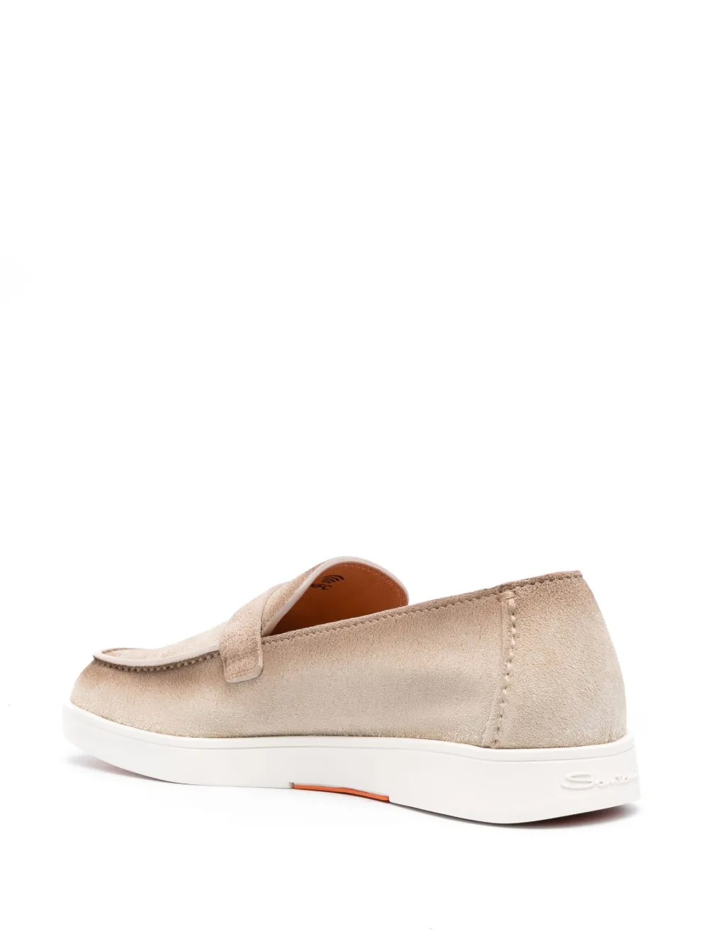 Santoni Dread Suede Loafers In Neutrals