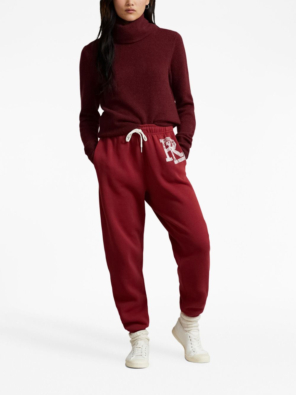 Shop Polo Ralph Lauren Cashmere Roll-neck Jumper In Red