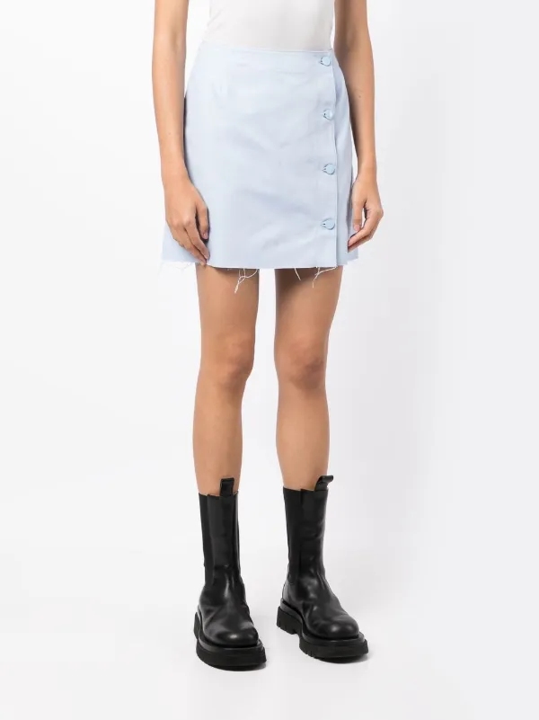 【RAF SIMONS】 パネルデニムスカート ブルー ラフ シモンズ RAF SIMONS】 パネルデニムスカート ブルー ラフ シモンズ (RAF
