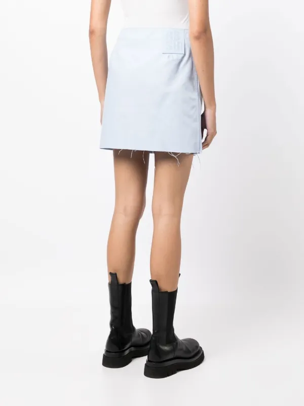 【RAF SIMONS】 パネルデニムスカート ブルー ラフ シモンズ RAF SIMONS】 パネルデニムスカート ブルー ラフ シモンズ