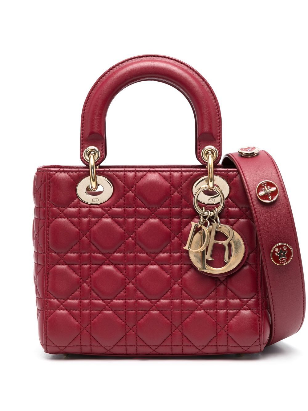 Christian Dior pre-owned Small Cannage Lady Dior Handbag - Farfetch
