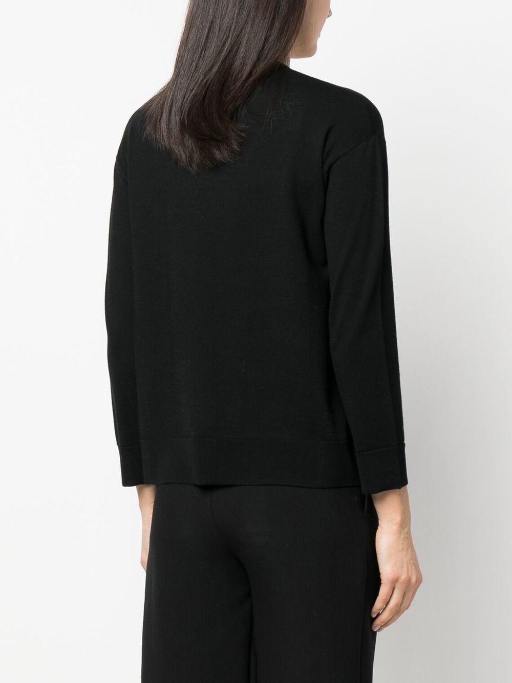 Shop 's Max Mara Long-sleeve Knitted Jumper In Black