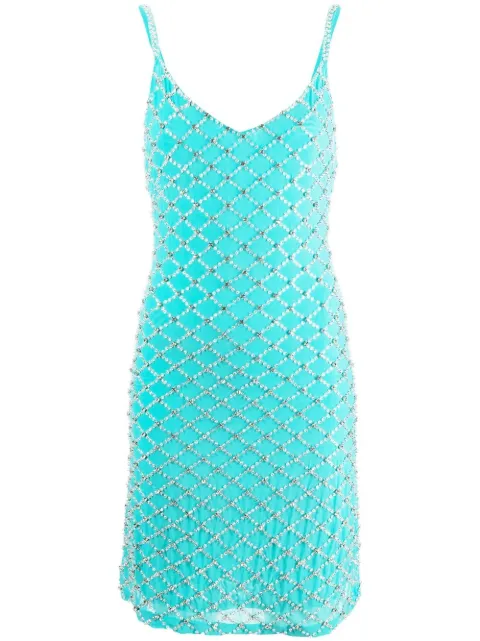 P.A.R.O.S.H. vestido recto con detalles de strass