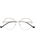 LIU JO beaded half-rim frame glasses - Gold