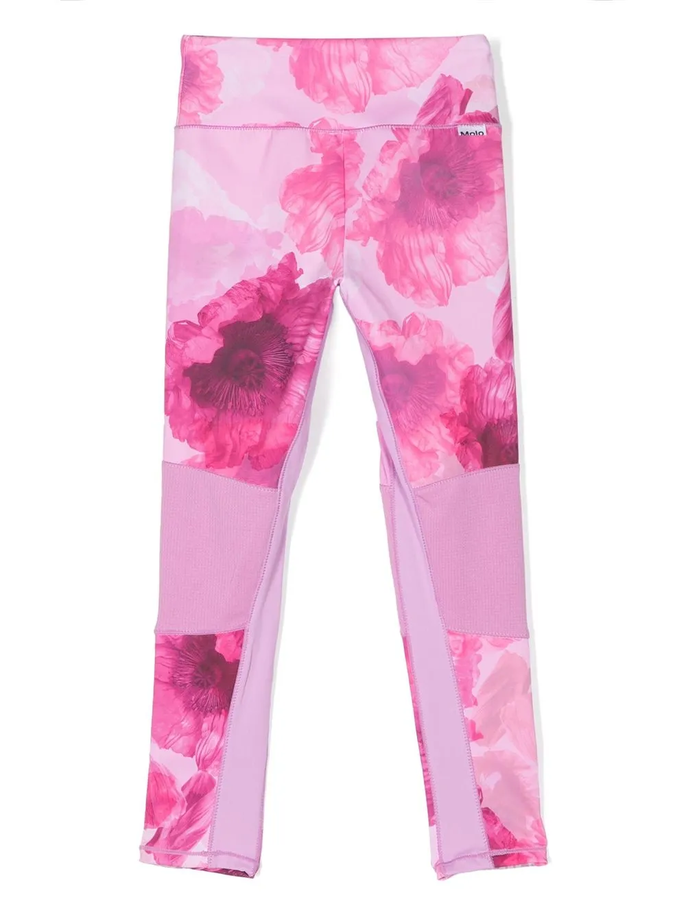 Molo Legging met bloemenprint - Roze