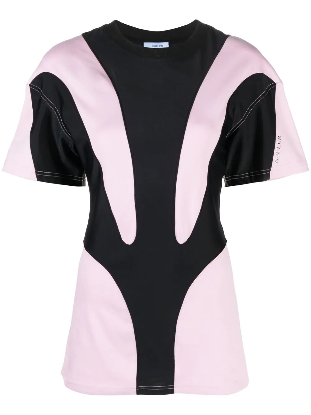

Mugler panelled cotton T-shirt - Black