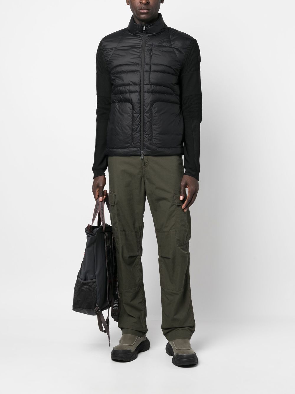 Moncler Gebreid jack - Zwart