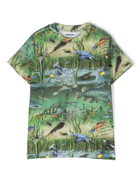 Molo graphic-print organic cotton T-shirt