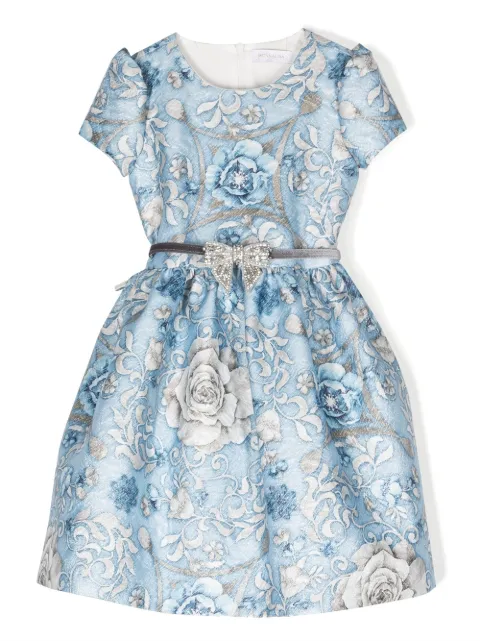 Monnalisa Clarissa floral jacquard dress