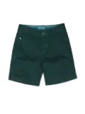 Scotch & Soda logo-patch organic cotton shorts - Green