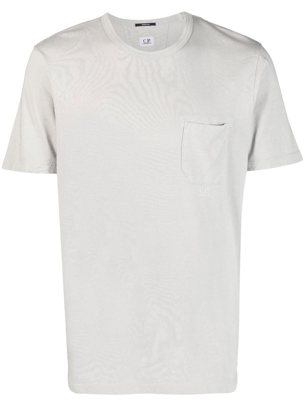 C.p. Company Chest-pocket T-shirt In Grey