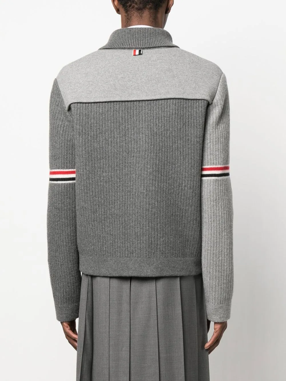 Thom Browne Vest met patchwork Grijs