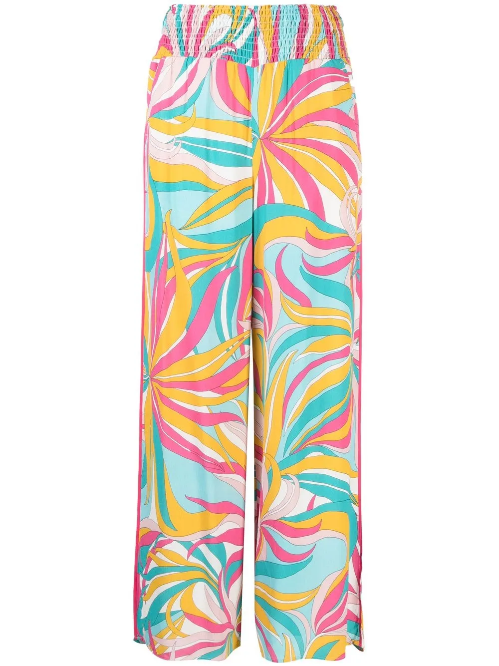 

PINKO abstract-print wide-leg trousers