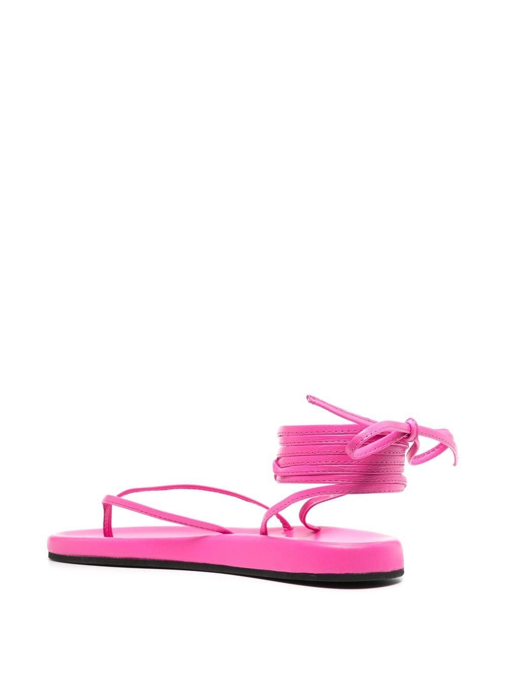 Shop Semicouture Ankle Fastening Sandals In Rosa