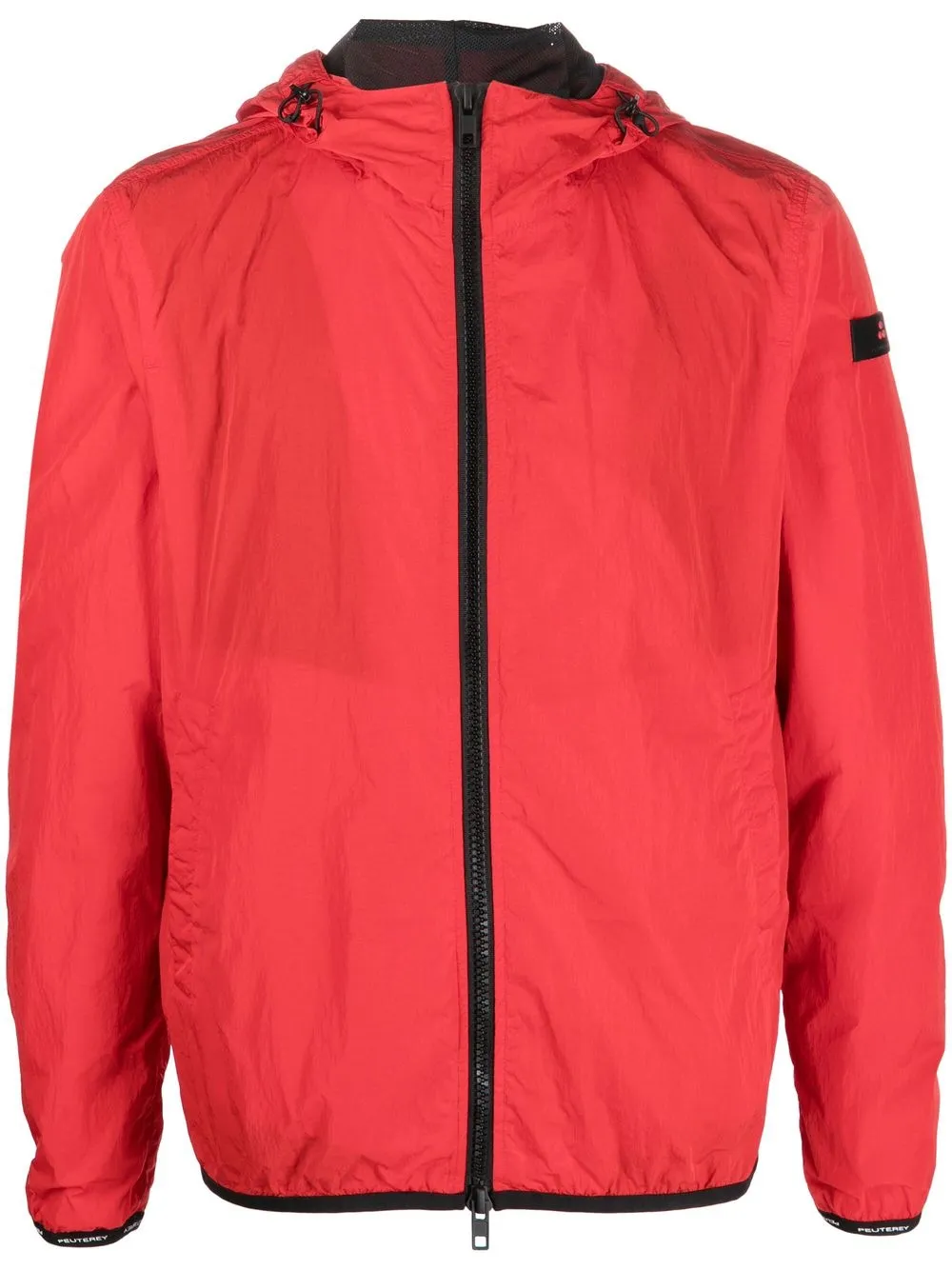 

Peuterey logo-patch sleeve hooded jacket - Red
