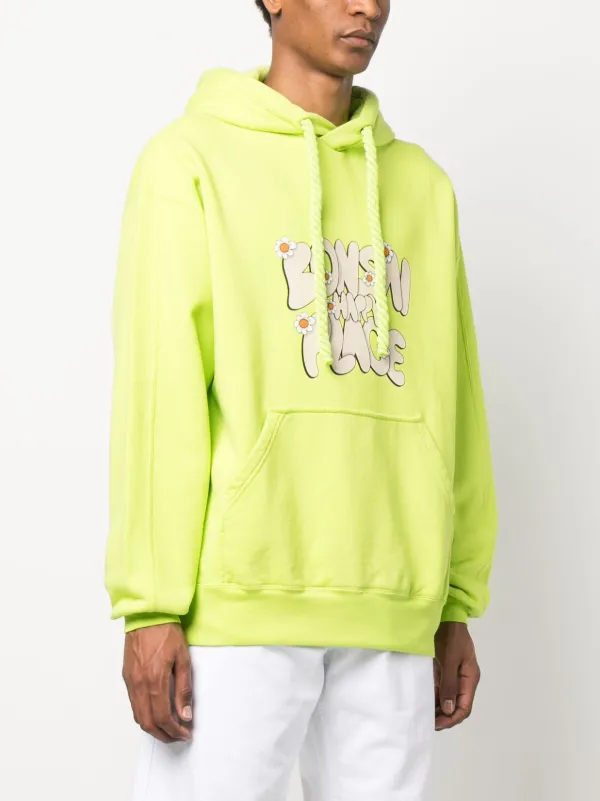 Bonsai slogan-print Hoodie | Green | FARFETCH