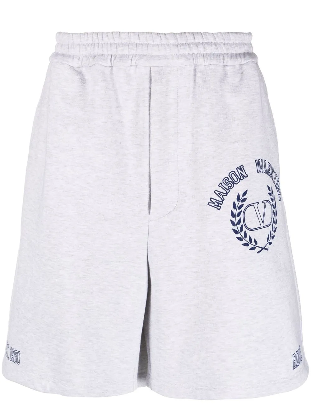 

Valentino logo-print cotton track shorts - Grey