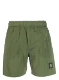Stone Island Compass-patch swim shorts - Green