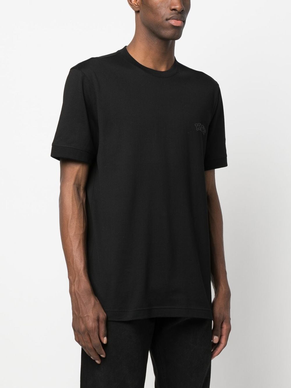 Kiton debossed-logo Cotton T-shirt - Farfetch