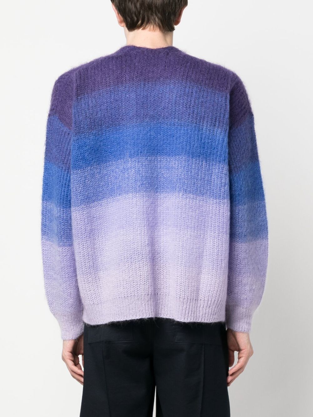 Isabel Marant Danah Gradient Stripe Mohair & Merino Wool Blend Cardigan ...