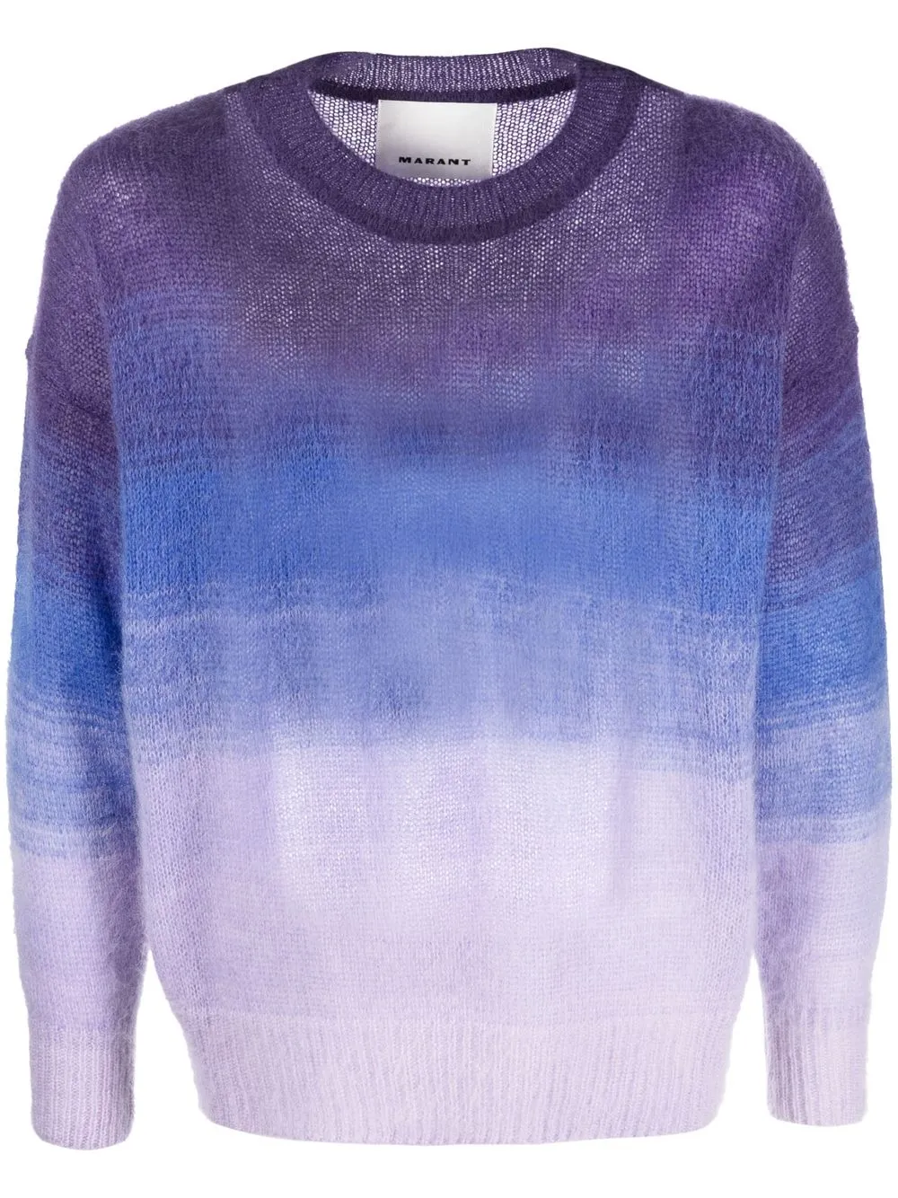 

Isabel Marant suéter tejido con rayas estampadas - Morado