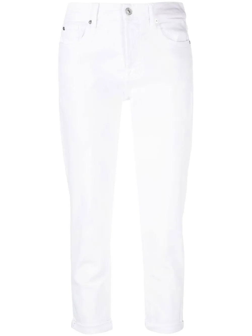 

7 For All Mankind jeans slim capri Josefina - Blanco