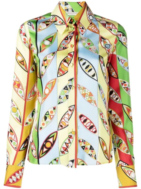 PUCCI camisa con estampado Iride 