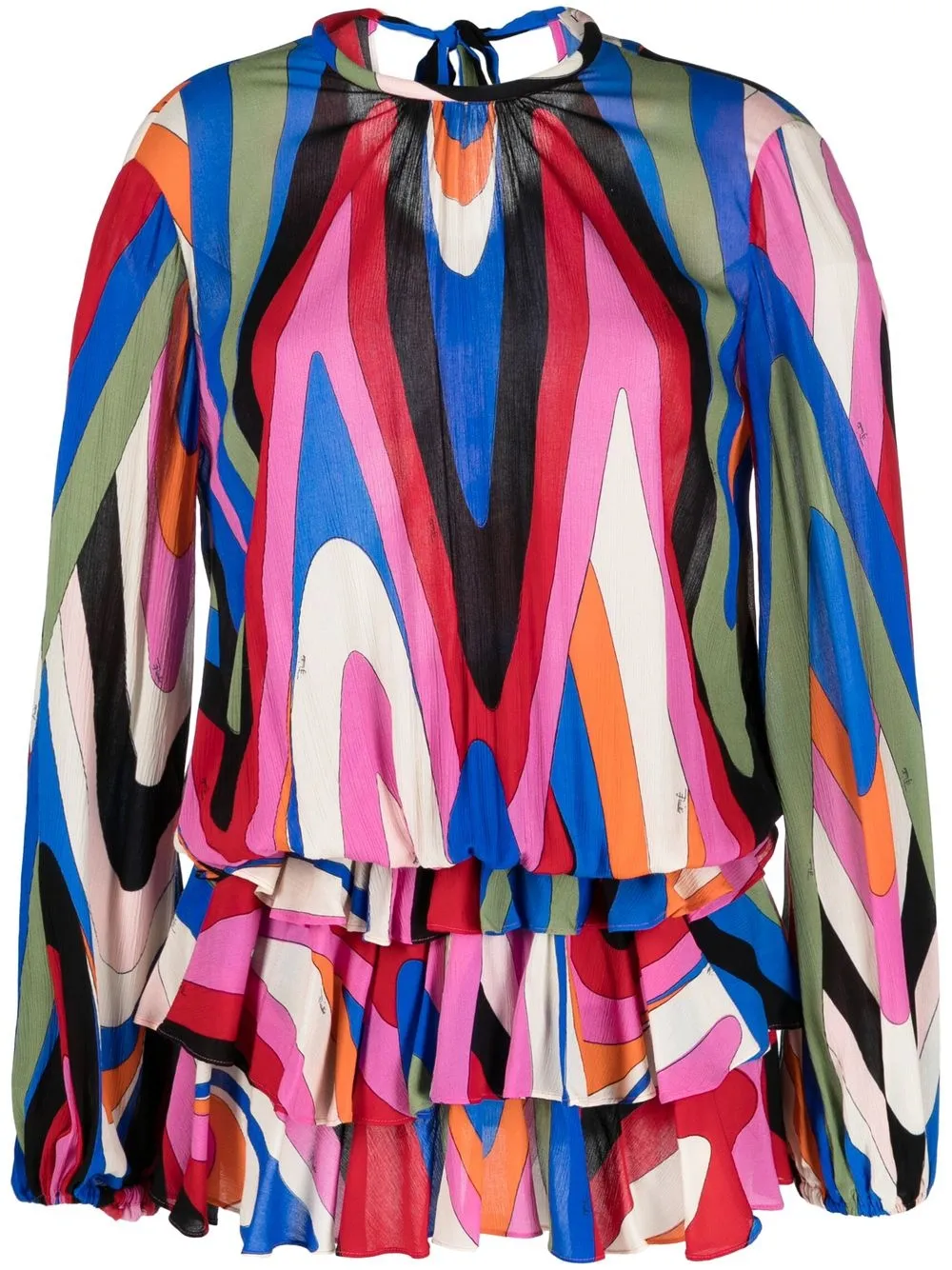 

PUCCI Iride-print minidress - Blue