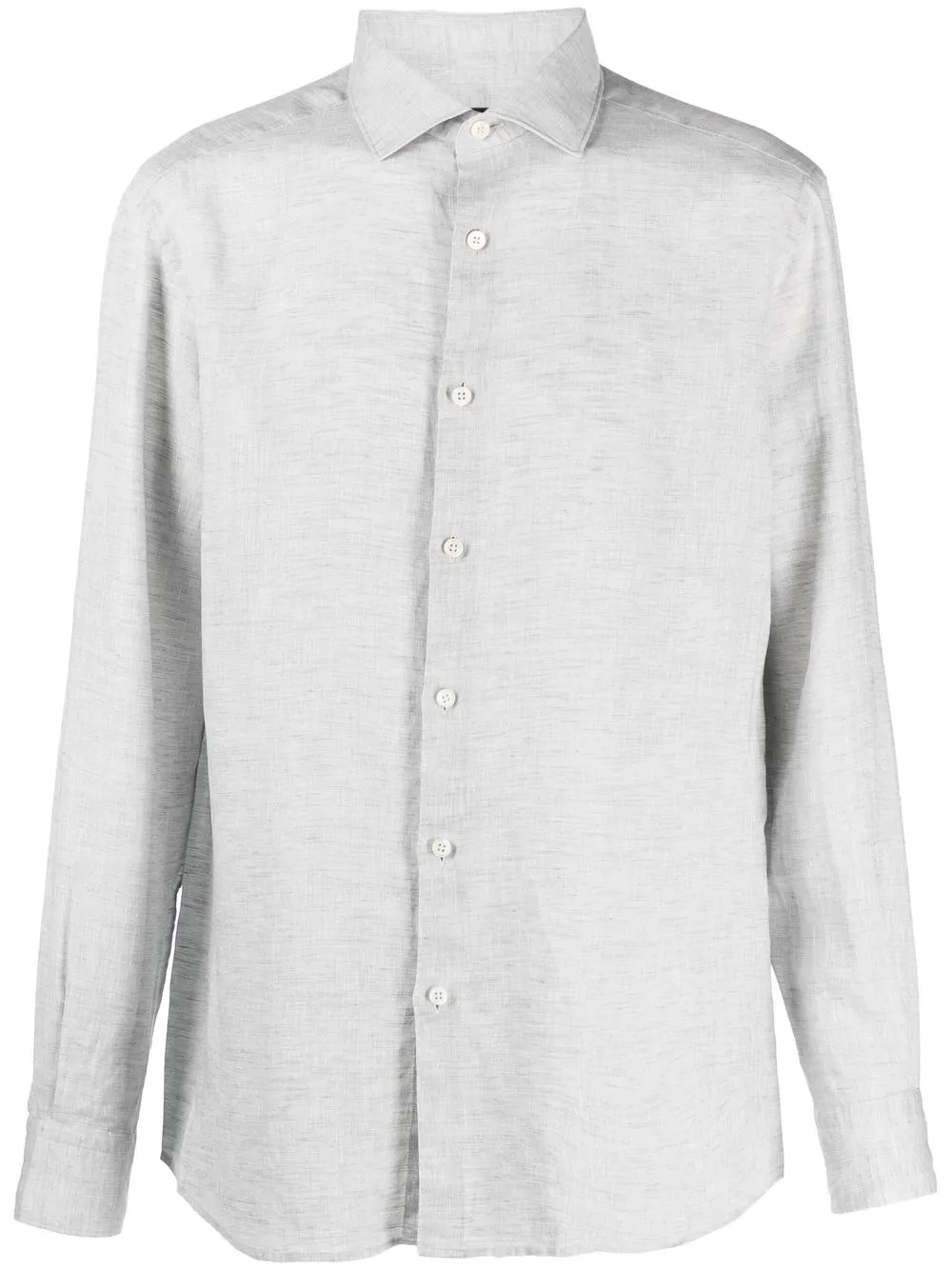 

Zegna long-sleeve linen shirt - Grey