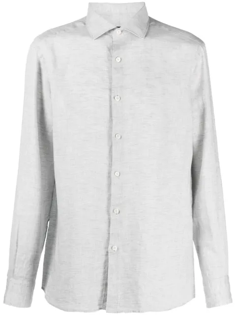 Zegna long-sleeve linen shirt