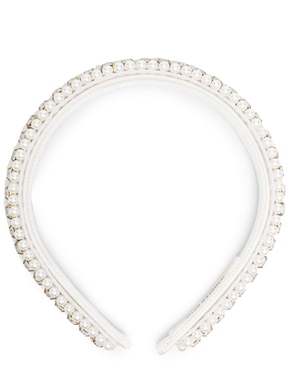 Jennifer Behr Rita Crystal-embellished Headband In Neutrals