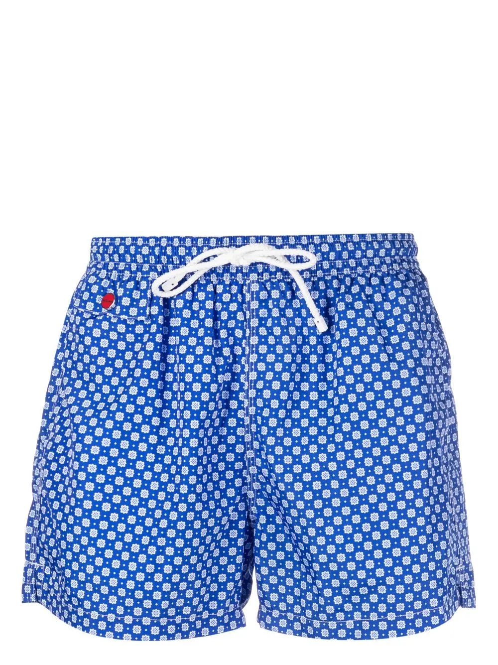 

Kiton graphic-print drawstring swim shorts - Azul