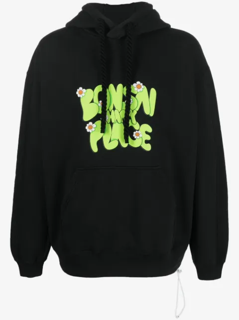 Bonsai logo-print cotton hoodie