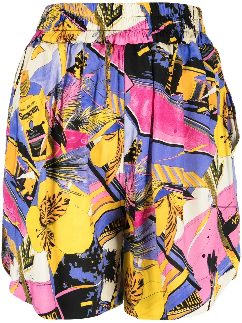 

Palm Angels graphic-print shorts - Pink