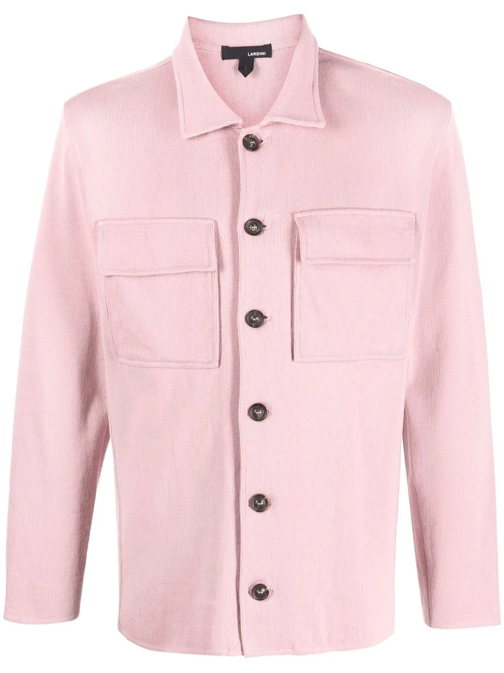 

Lardini sobrecamisa con botones - Rosado