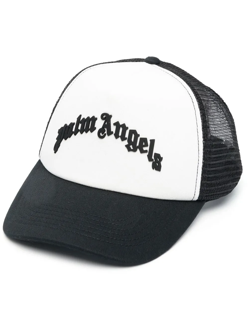 

Palm Angels gorra con logo bordado y paneles de malla - Negro