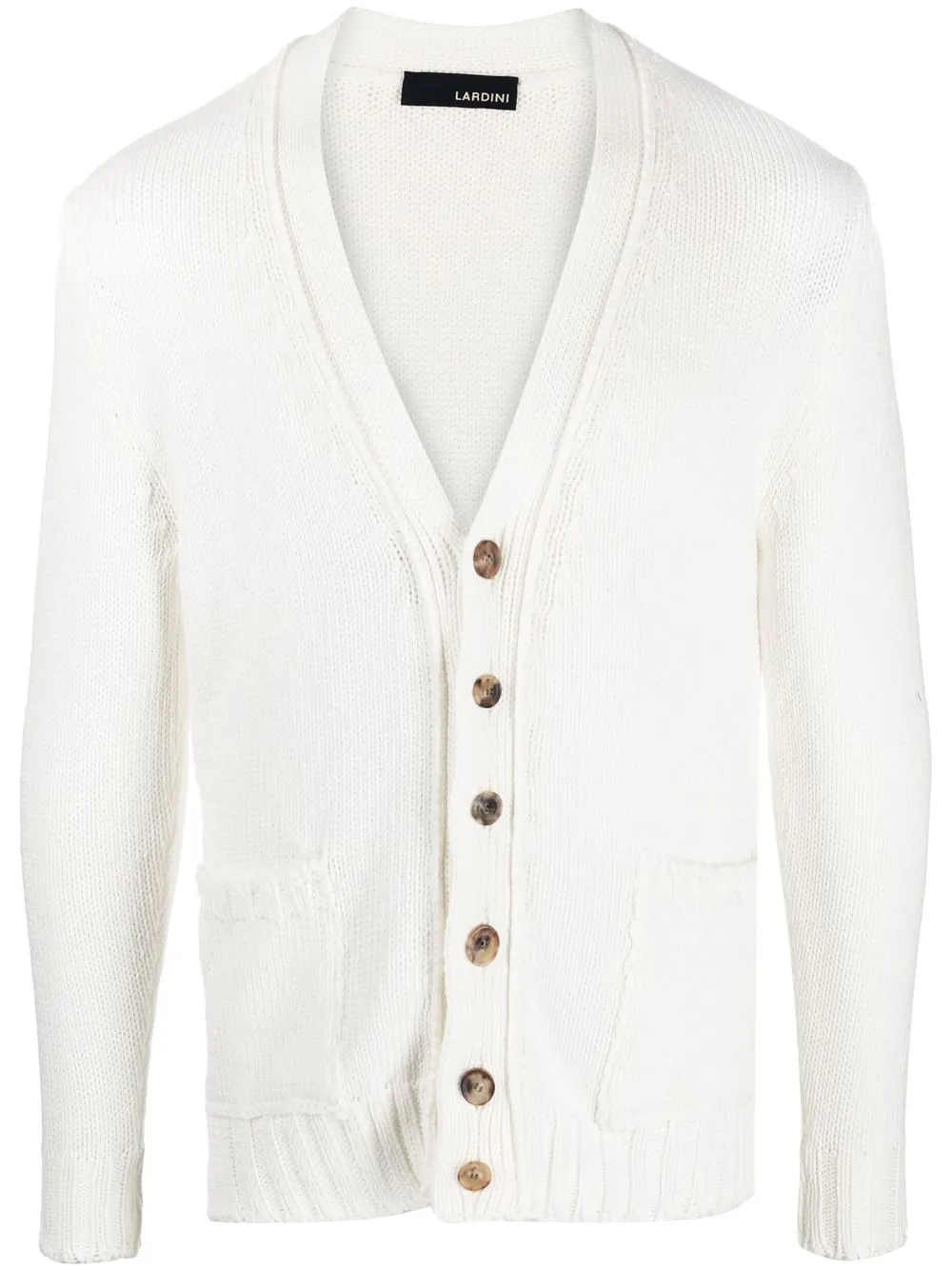 

Lardini cárdigan tejido con botones - Blanco